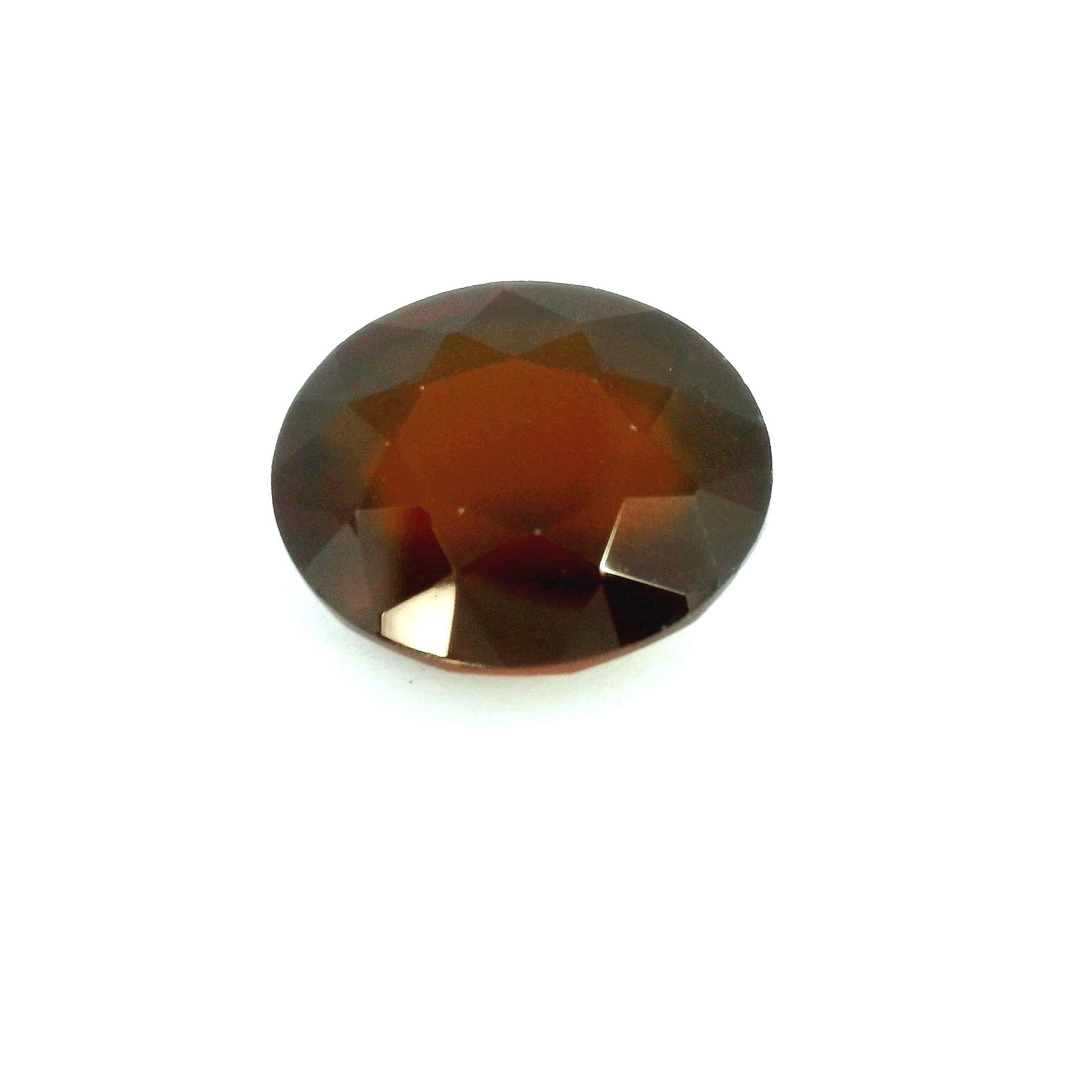 Granat 5,98 ct, pomarańczowy, szlif owalny