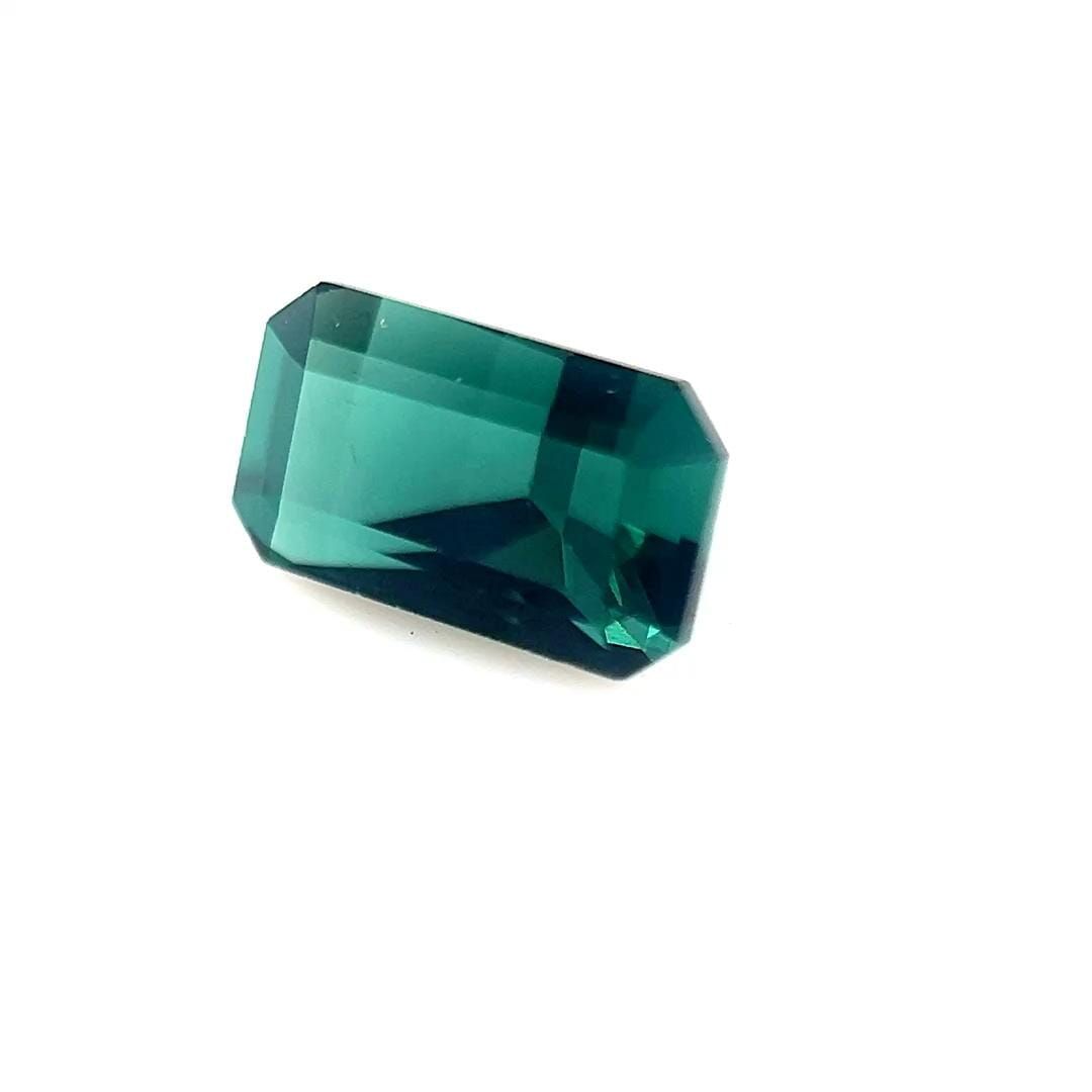 Turmalin 1,29 ct, niebieski, szlif szmaragdowy