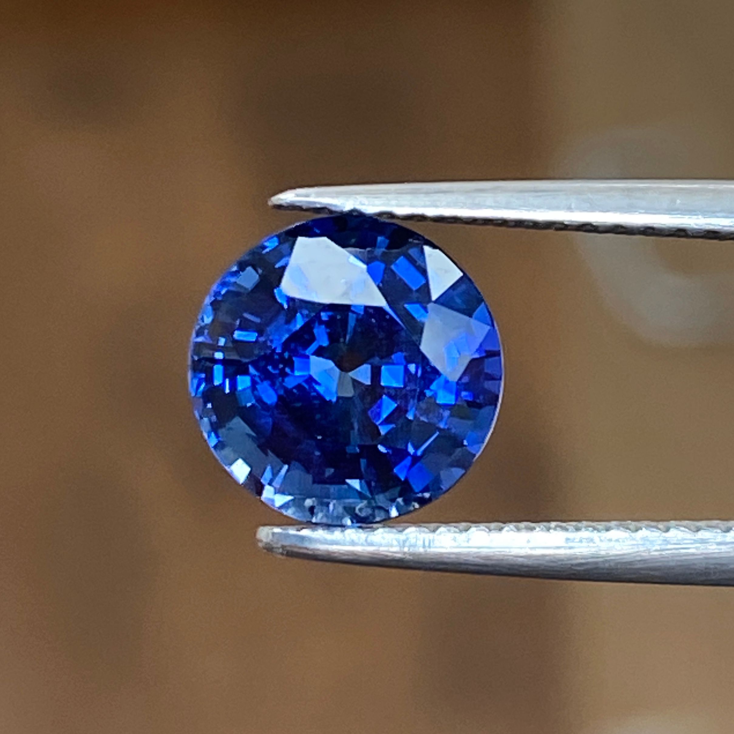 SAPPHIRE FACETED 3.26ct BLUE Blue EC SRILANKA HEATED