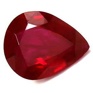 RUBY FACETED 0.6ct RED Pigeon Blood Red EC REST_OF_AFRICA HEATED