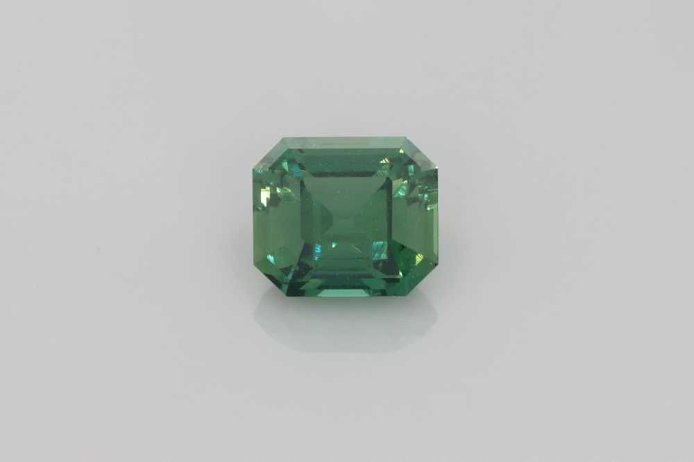 Szafir 1,56 ct, morski, szlif ośmiokątny