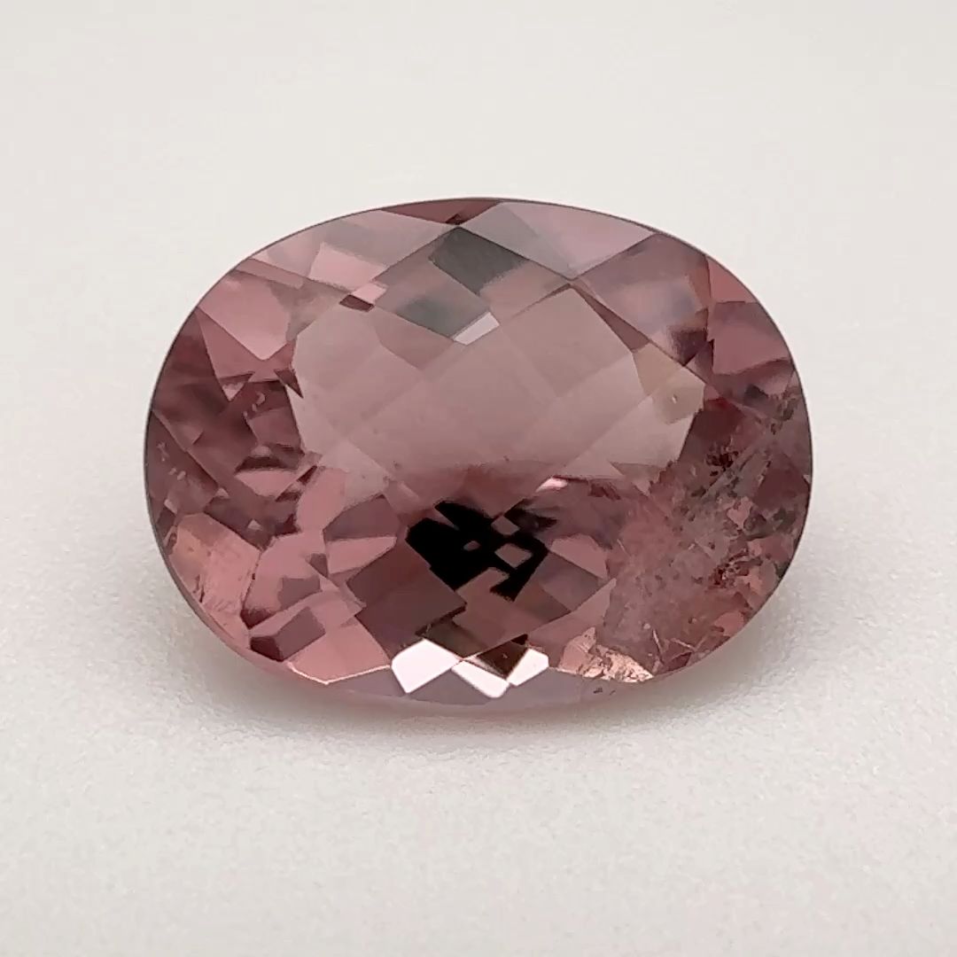 Turmalin 5,68 ct, różowy, szlif owalny