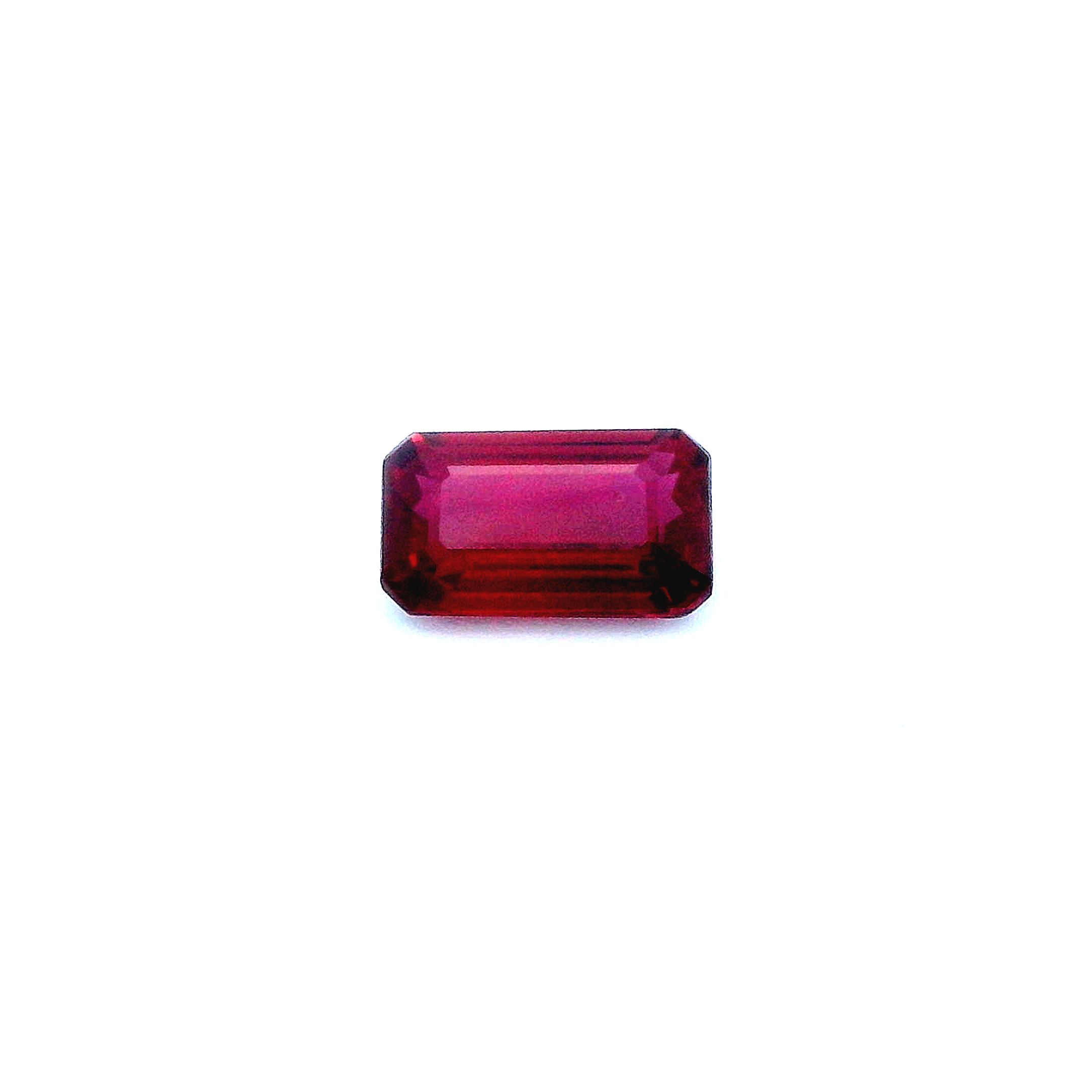 1.52 ct Octagonal ruby