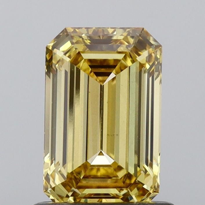 1.0 CT Fancy Vivid Yellow EMERALD