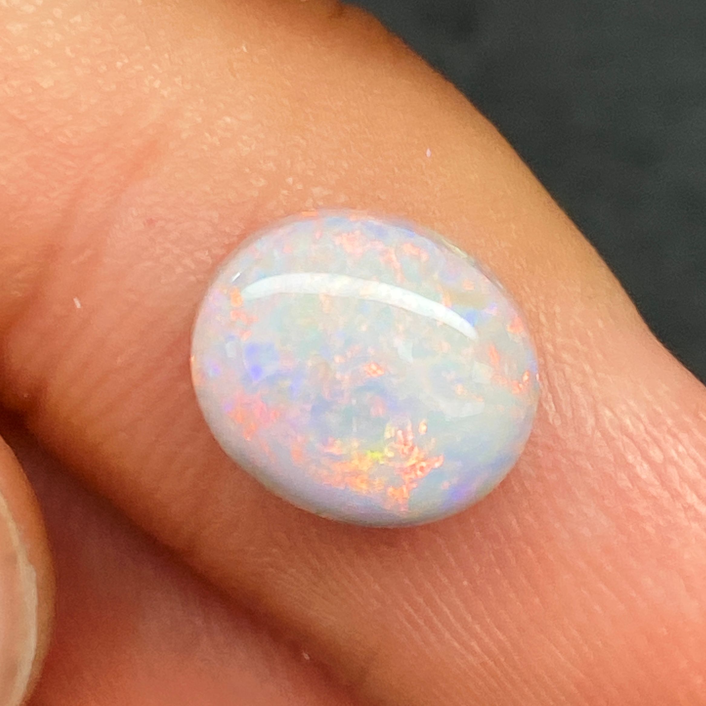 OPAL FACETED 2.39ct WHITE White EC AUSTRALIA NONE