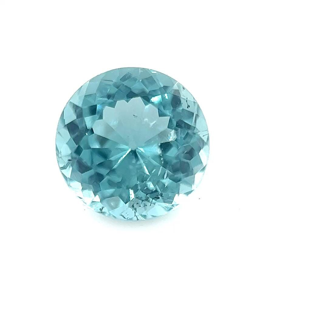 Turmalin 1,39 ct, niebieski, szlif okrągły