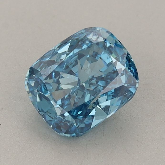 1.0 CT Fancy Vivid Blue CUSHION BRILLIANT
