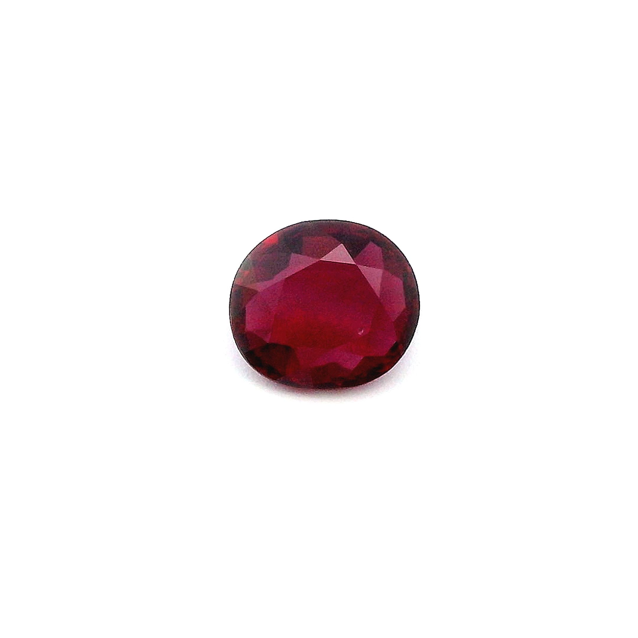 1.01 ct Oval ruby