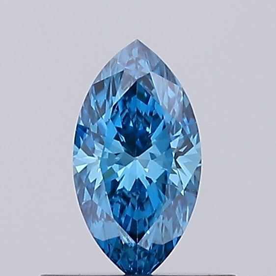 0.31 CT Fancy Vivid Blue MARQUISE