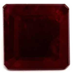 Rubin 2,38 ct, czerwony, szlif szmaragdowy