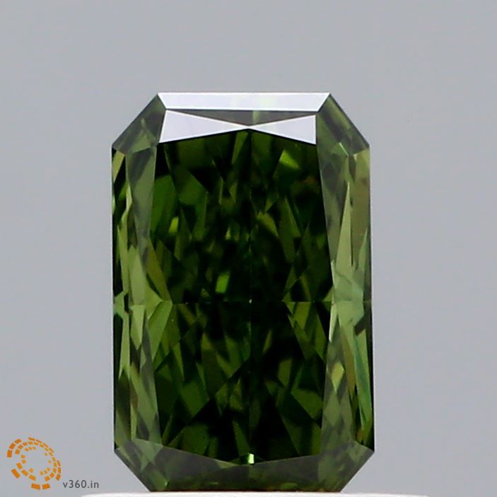 0.65 CT Fancy Vivid Green RADIANT