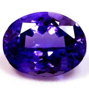 Tanzanit 2,57 ct, niebieski, szlif owalny