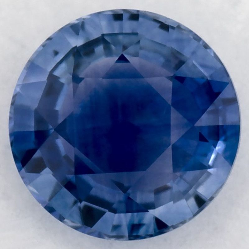 Szafir 1,57 ct, niebieski, szlif okrągły