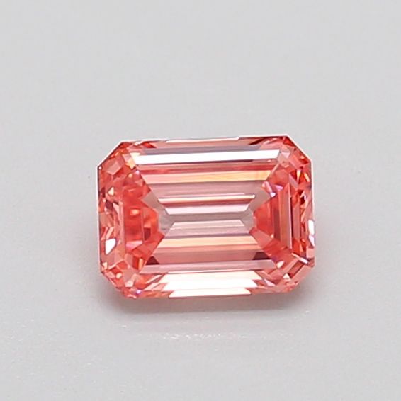 0.4 CT Fancy Vivid Orangey Pink EMERALD