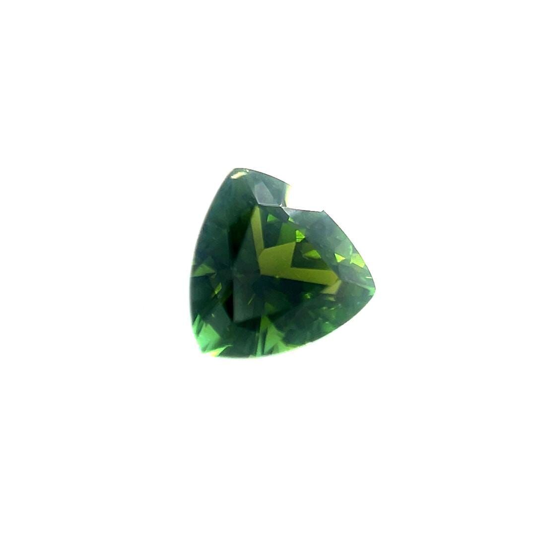 Turmalin 1,07 ct, zielony, szlif trilliant