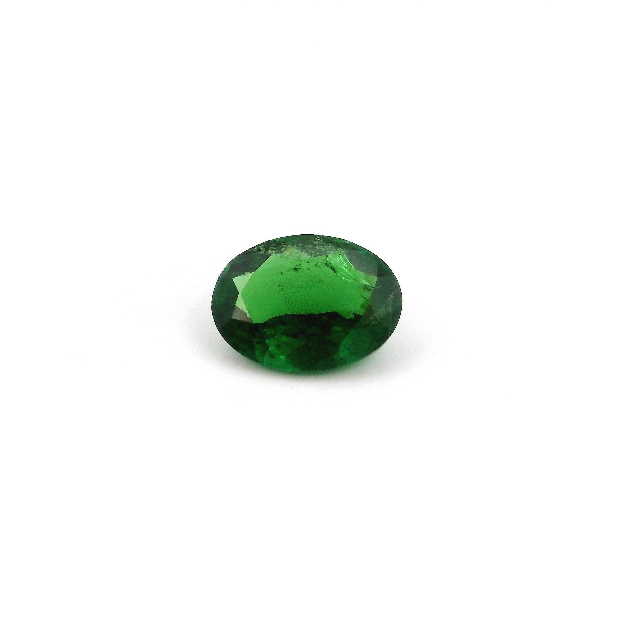 GARNET FACETED 1.21ct GREEN Deep Green SI KENYA NONE