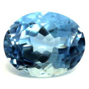 Akwamaryn 2,67 ct, niebieski, szlif owalny