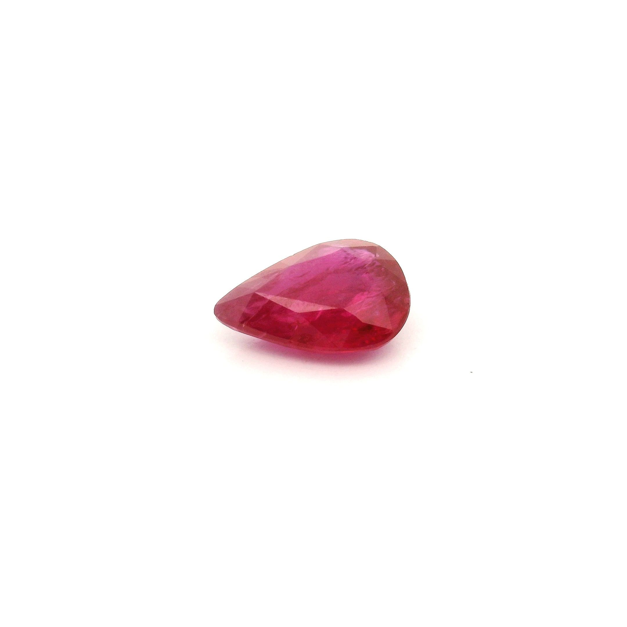 RUBY FACETED 1.05ct RED Intense SI MOZAMBIQUE NONE