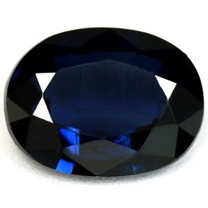 Szafir 1,93 ct, niebieski, szlif owalny