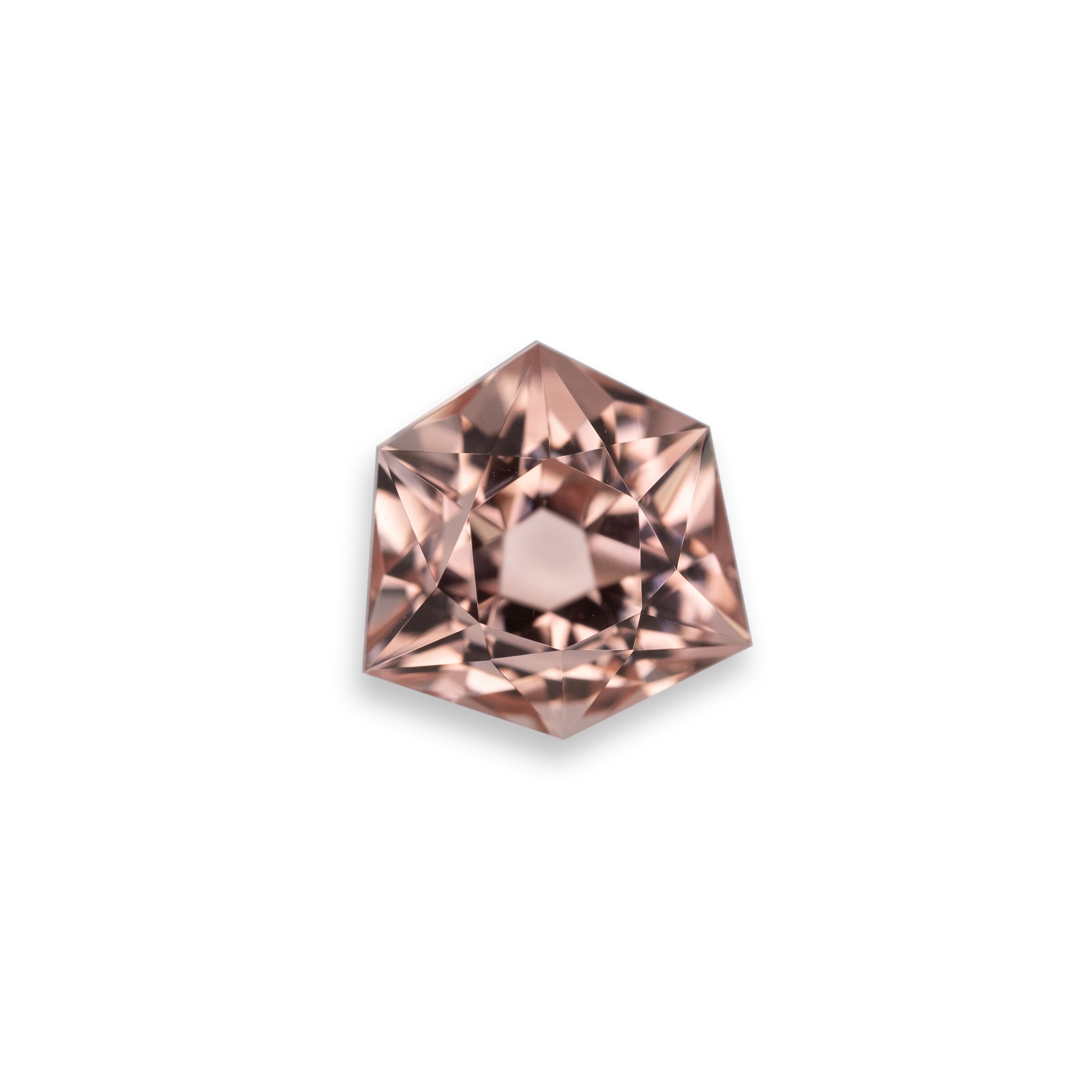 Turmalin 1,45 ct, pomarańczowy, szlif sześciokątny