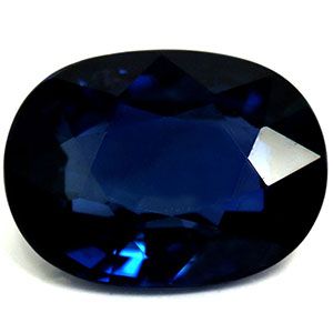 Szafir 1,29 ct, niebieski, szlif owalny
