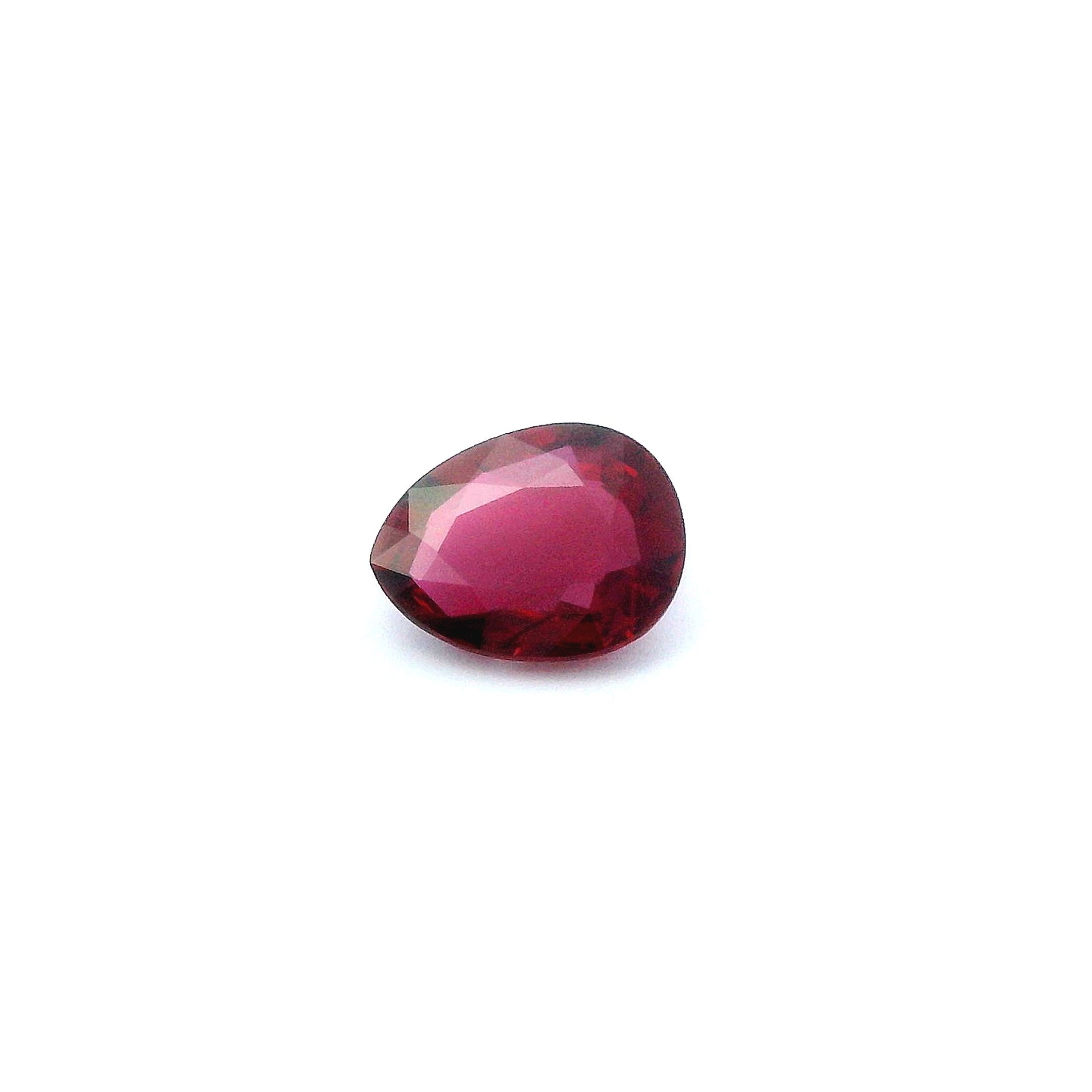 1.52 ct Pear ruby