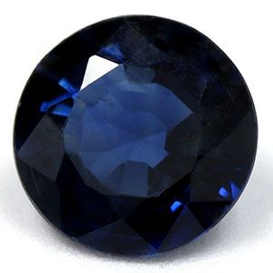 Szafir 1,58 ct, niebieski, szlif okrągły