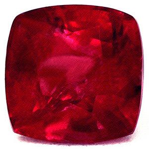 Rubin 1,50 ct, czerwony, szlif cushion