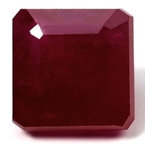 Rubin 1,14 ct, czerwony, szlif szmaragdowy