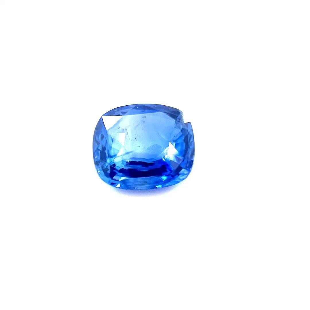 Szafir 1,52 ct, niebieski, szlif cushion
