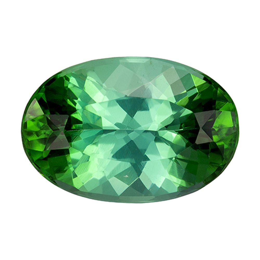 TOURMALINE FACETED 2.67ct GREEN SI BRAZIL HEATED