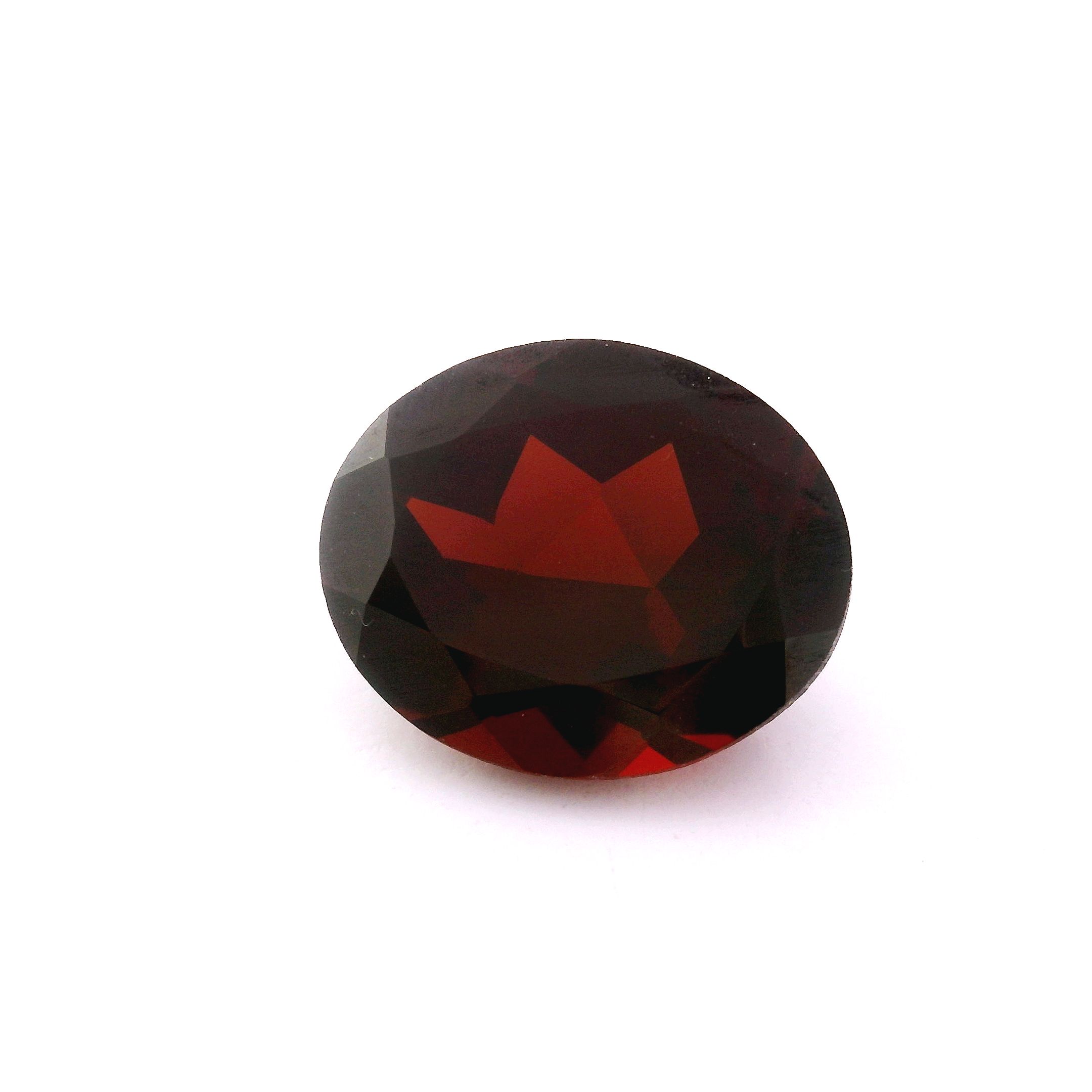 Granat 6,02 ct, czerwony, szlif owalny