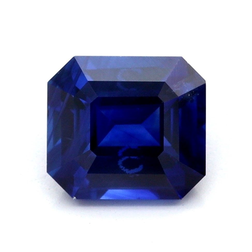 Szafir 1,17 ct, niebieski, szlif szmaragdowy