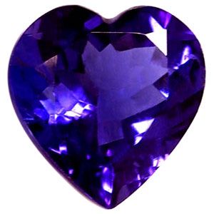 Tanzanit 2,35 ct, niebieski, szlif serce