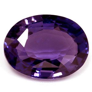Szafir 4,07 ct, purpurowy, szlif owalny