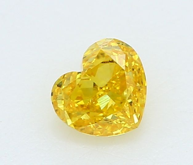 0.19 CT Fancy Vivid Yellow HEART