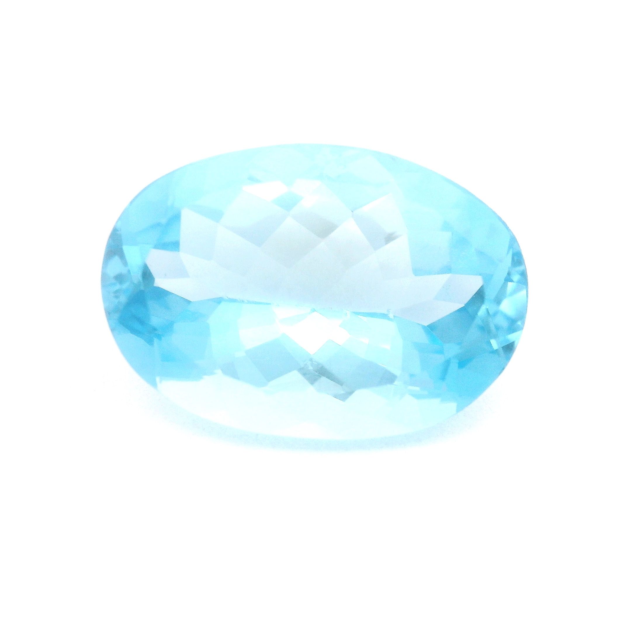TOPAZ FACETED 9.39ct BLUE Medium intense EC REST_OF_AFRICA HEATED