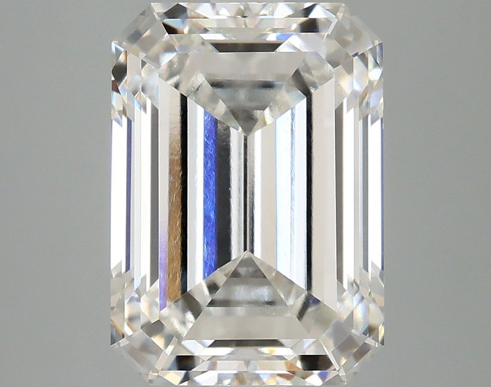 Diamant Émeraude 5.10 ct - Couleur F - Pureté VVS2