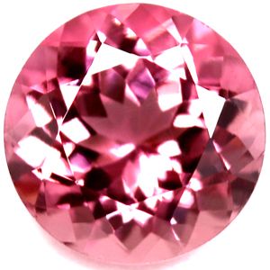 Turmalin 1,41 ct, różowy, szlif okrągły