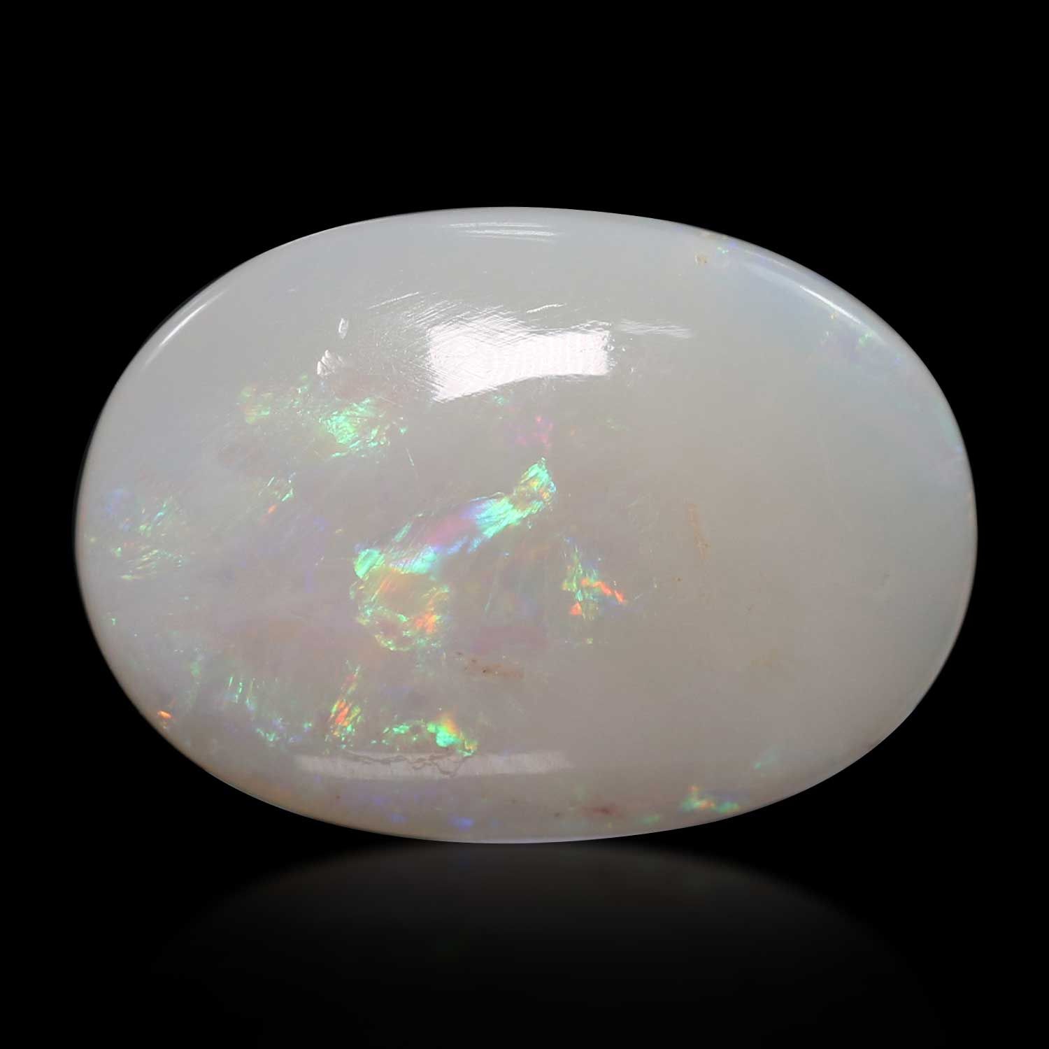 OPAL CABOCHON 7.67ct WHITE MI AUSTRALIA NONE