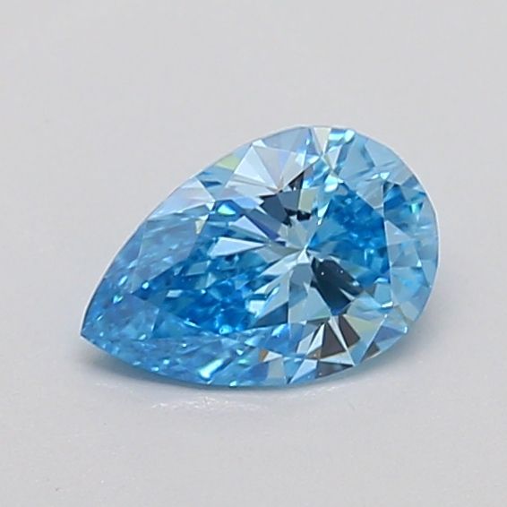 0.52 CT Fancy Intense Blue PEAR