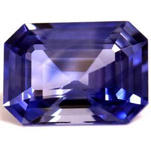 Szafir 1,09 ct, niebieski, szlif szmaragdowy