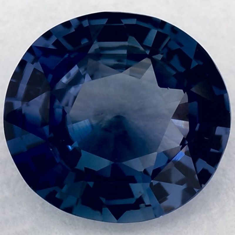 Szafir 1,69 ct, niebieski, szlif owalny