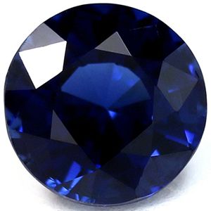 Szafir 1,85 ct, niebieski, szlif okrągły