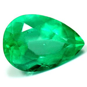 Szmaragd 2,24 ct, zielony, szlif gruszka