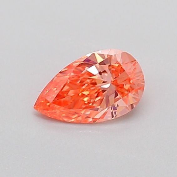0.31 CT Fancy Vivid Orange PEAR