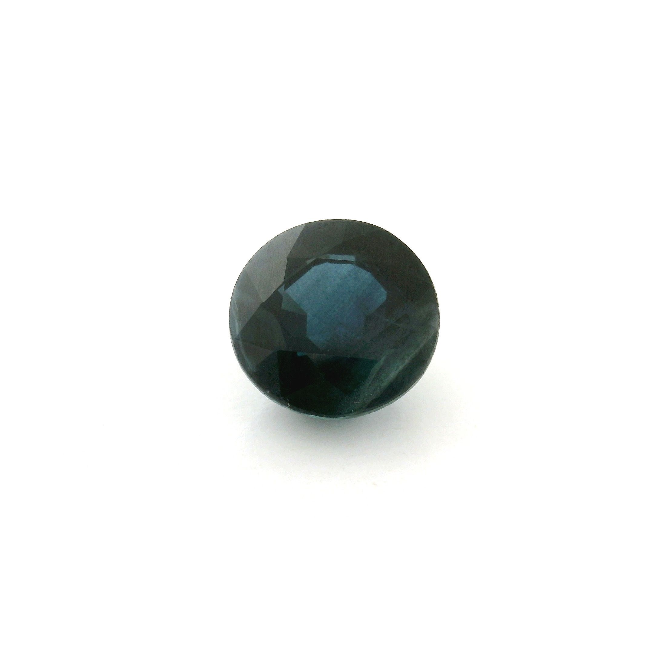 Szafir 2,91 ct, niebieski, szlif okrągły