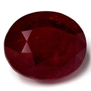 Rubin 7,24 ct, czerwony, szlif owalny