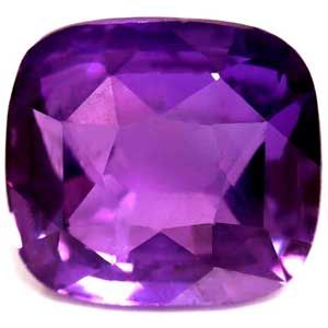 Szafir 1,02 ct, purpurowy, szlif cushion