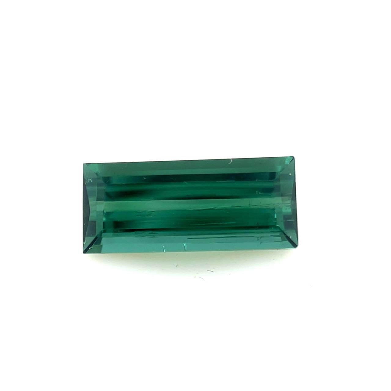 Turmalin 1,30 ct, zielony, szlif bagietka